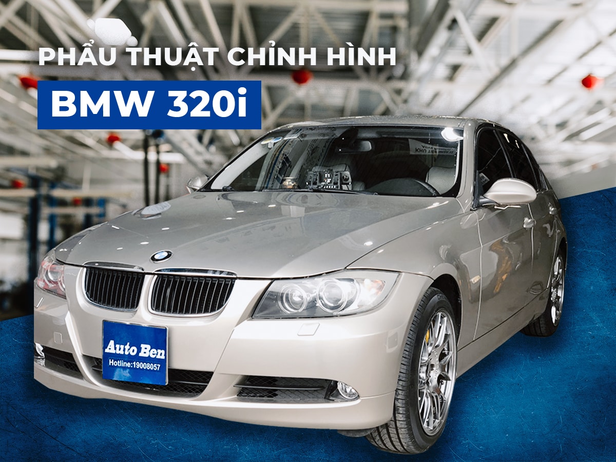 Phục hồi lại diện mạo BMW 320i sau tai nạn tại Auto Ben - Biên Hòa